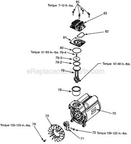 Page B Diagram and Parts List for CFFR350B Type 0 Porter Cable Compressor